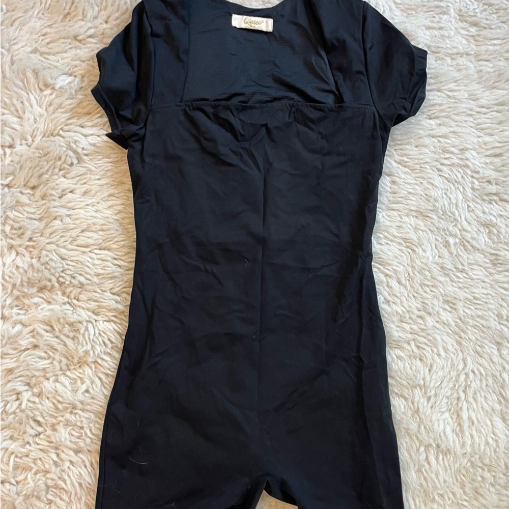 Black biker jumpsuit